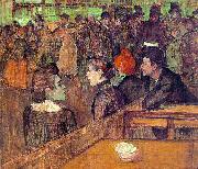  Henri  Toulouse-Lautrec At the Moulin de la Galette oil painting on canvas